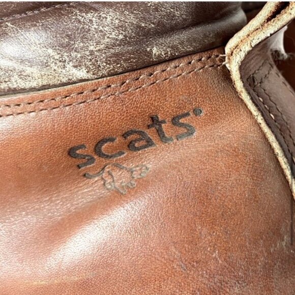 Vintage Scats Matterhorn Brown Leather Lace Up Hiking Mountaineering Boots 8 - Picture 8 of 15